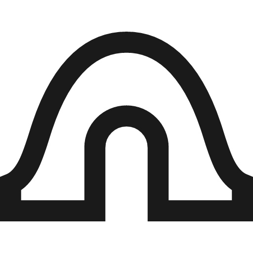 Bridge 2 icon, line style, from TDesign Icons