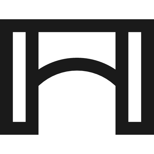 Bridge 5 icon, line style, from TDesign Icons