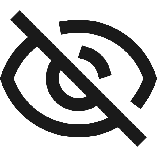 Browse off icon, line style, from TDesign Icons