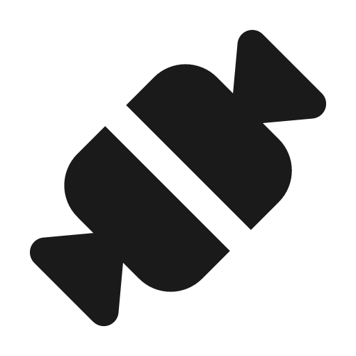 Candy filled icon, filled style, from TDesign Icons
