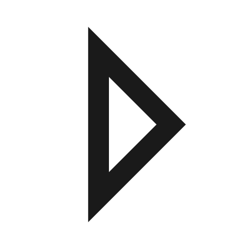 Caret right icon, line style, from TDesign Icons