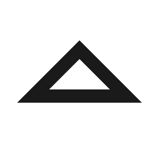 Caret up icon, line style, from TDesign Icons
