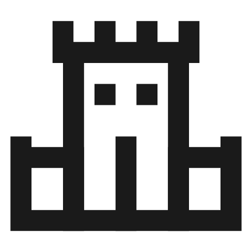 Castle 1 icon, line style, from TDesign Icons