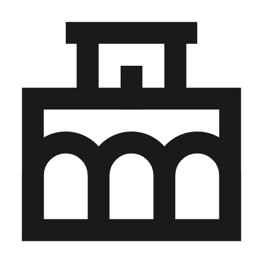Castle 6 icon, line style, from TDesign Icons