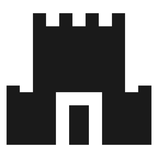 Castle filled icon, filled style, from TDesign Icons