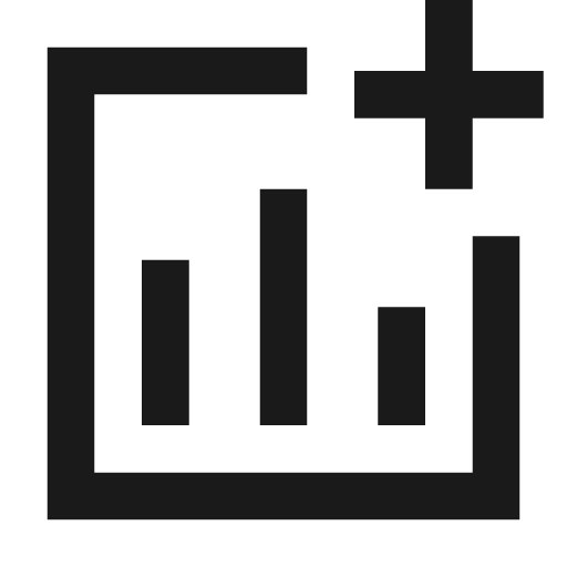 Chart add icon, line style, from TDesign Icons