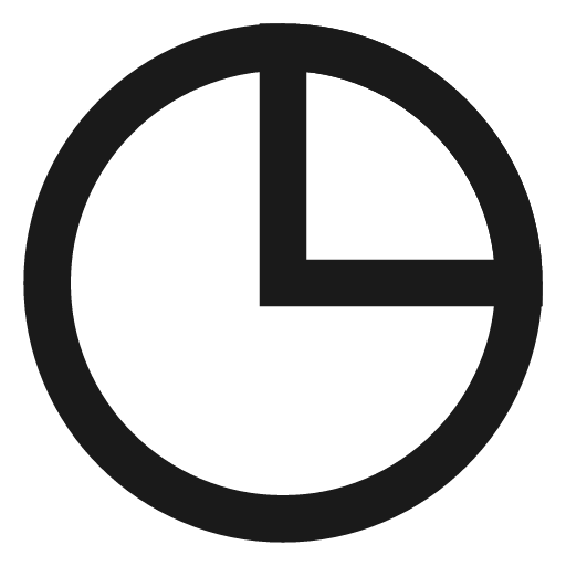 Chart pie icon, line style, from TDesign Icons