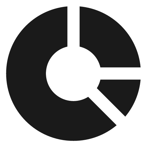 Chart ring filled icon, filled style, from TDesign Icons