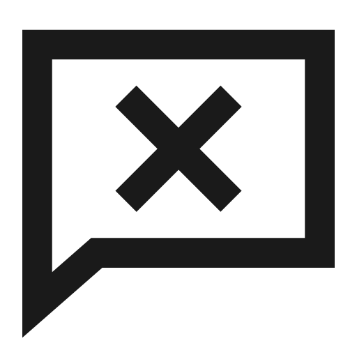 Chat clear icon, line style, from TDesign Icons
