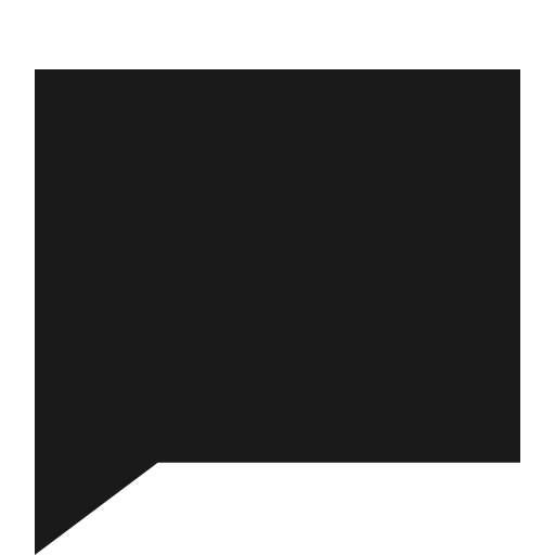 Chat filled icon, filled style, from TDesign Icons