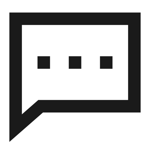 Chat message icon, line style, from TDesign Icons