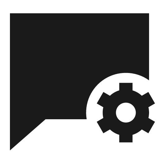 Chat setting filled icon, filled style, from TDesign Icons