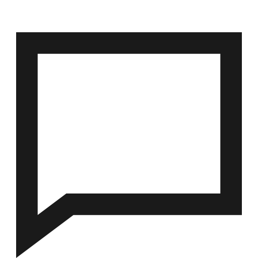 Chat icon, line style, from TDesign Icons