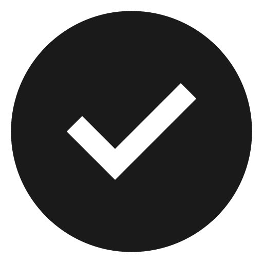 Check circle filled icon, filled style, from TDesign Icons