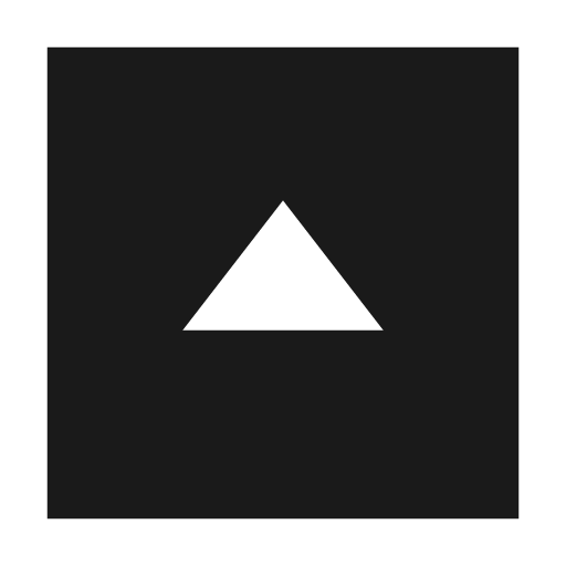 Chevron up rectangle filled icon, filled style, from TDesign Icons