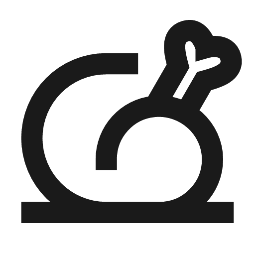 Chicken icon, line style, from TDesign Icons