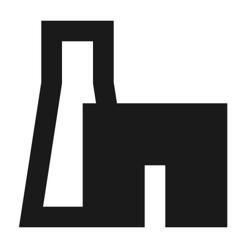 Chimney 2 filled icon, filled style, from TDesign Icons