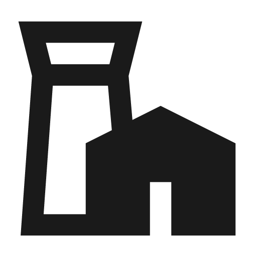Chimney filled icon, filled style, from TDesign Icons