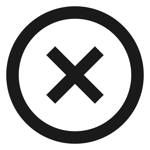 Close circle icon, line style, from TDesign Icons