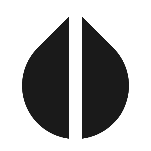 Color invert filled icon, filled style, from TDesign Icons