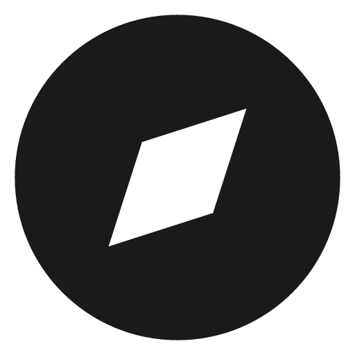Compass filled icon, filled style, from TDesign Icons