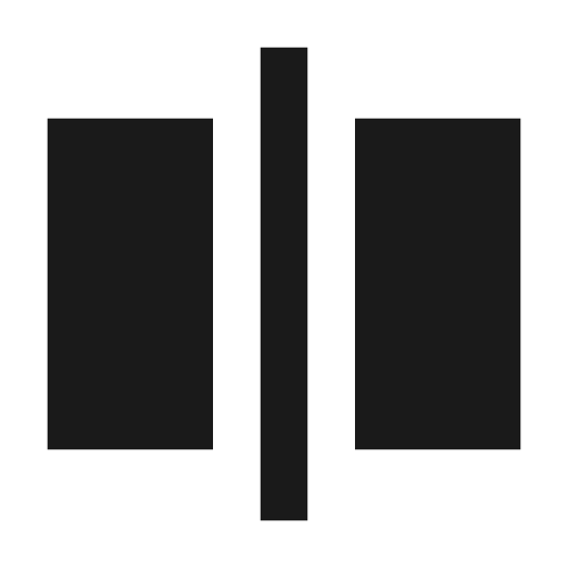 Component divider horizontal filled icon, filled style, from TDesign Icons