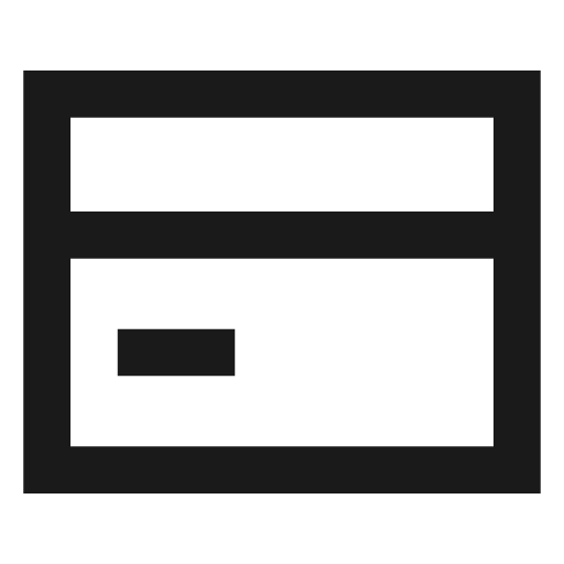 Creditcard icon, line style, from TDesign Icons