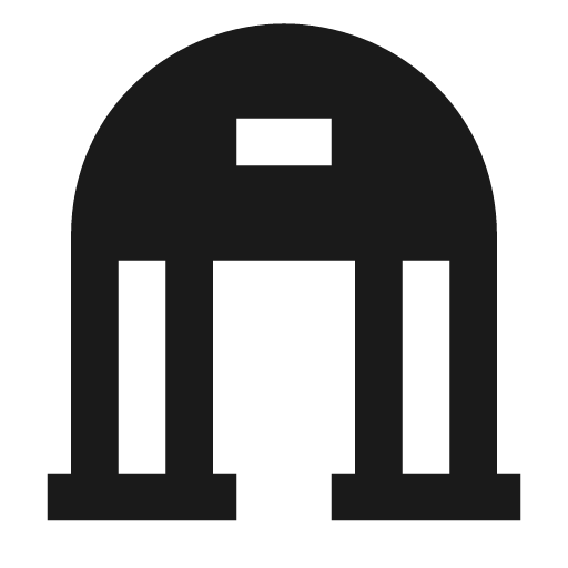 Dam 3 filled icon, filled style, from TDesign Icons