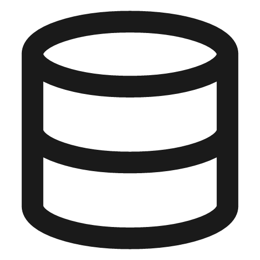Data base icon, line style, from TDesign Icons