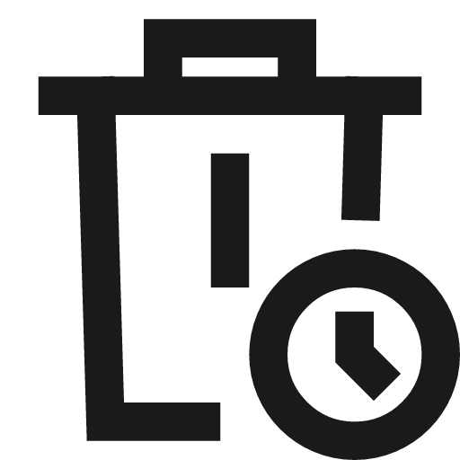 Delete time icon, line style, from TDesign Icons