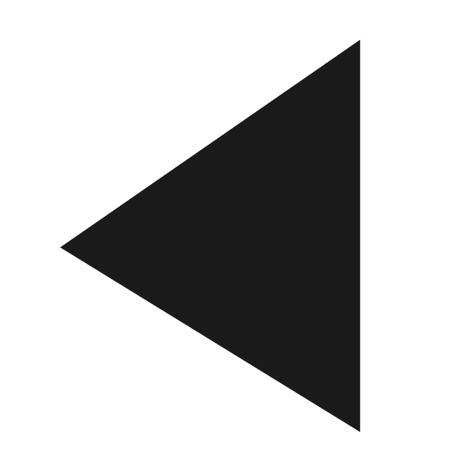 Delta filled icon, filled style, from TDesign Icons