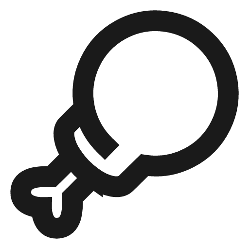 Drumstick icon, line style, from TDesign Icons