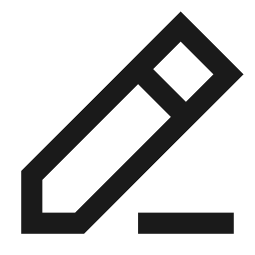 Edit 2 icon, line style, from TDesign Icons
