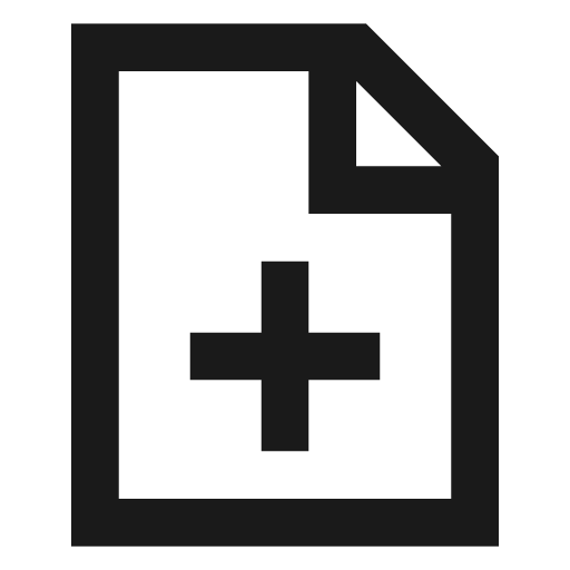 File add 1 icon, line style, from TDesign Icons