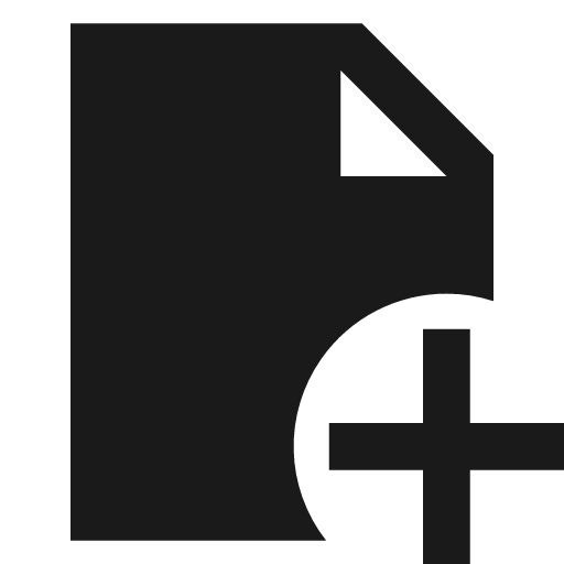 File add filled icon, filled style, from TDesign Icons