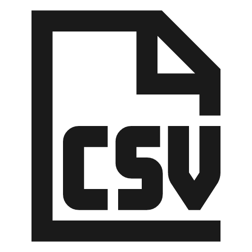 File csv icon, line style, from TDesign Icons
