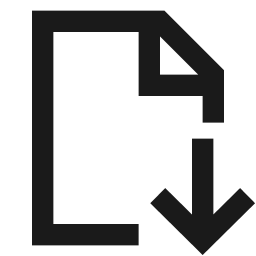 File download icon, line style, from TDesign Icons