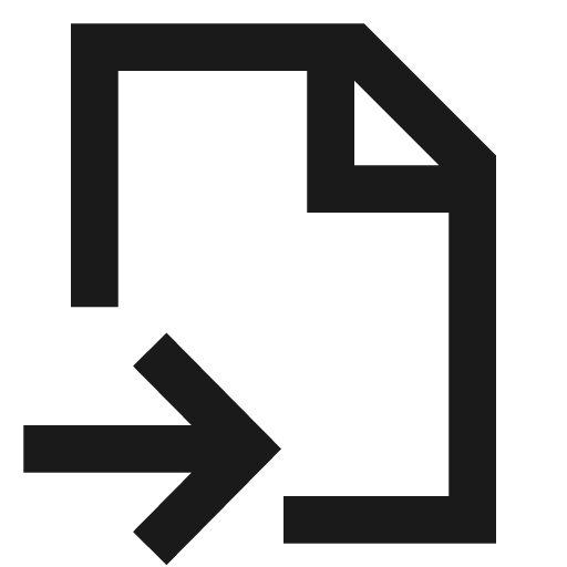 File import icon, line style, from TDesign Icons