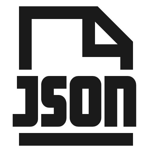 File json icon, line style, from TDesign Icons