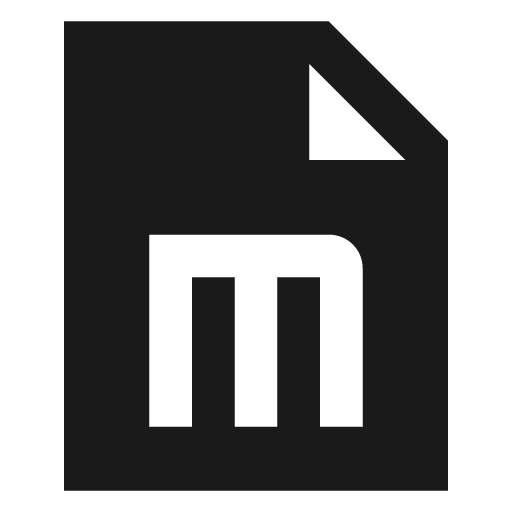 File markdown filled icon, filled style, from TDesign Icons