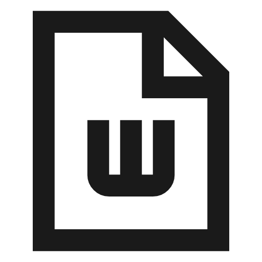 File word icon, line style, from TDesign Icons