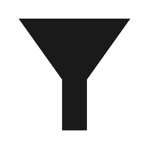 Filter filled icon, filled style, from TDesign Icons