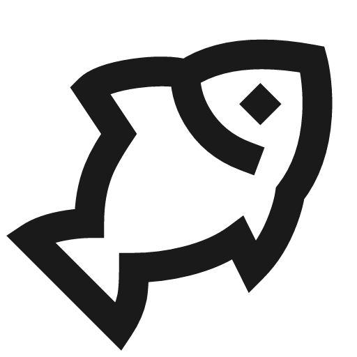 Fish icon, line style, from TDesign Icons