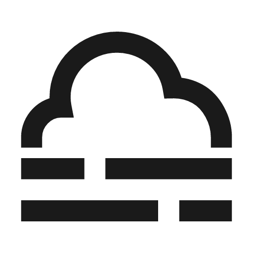 Fog icon, line style, from TDesign Icons