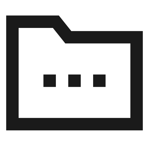 Folder details icon, line style, from TDesign Icons