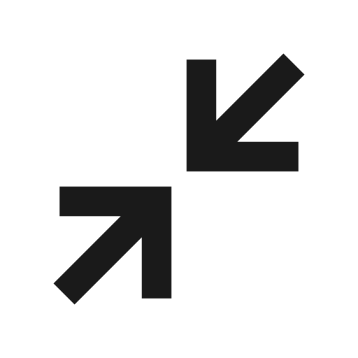 Fullscreen exit icon, line style, from TDesign Icons