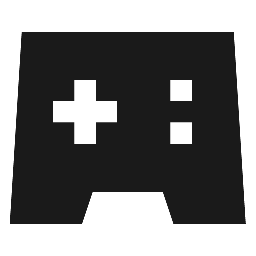Gamepad filled icon, filled style, from TDesign Icons
