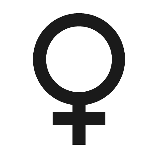Gender female icon, line style, from TDesign Icons