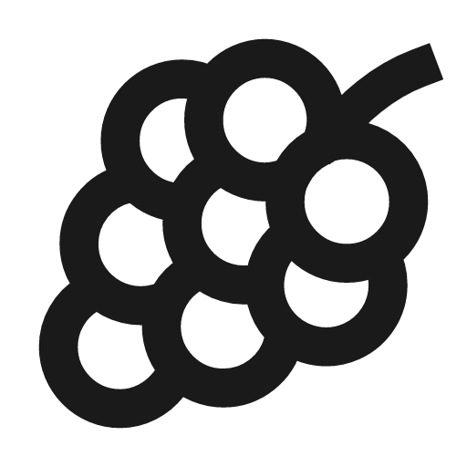 Grape icon, line style, from TDesign Icons