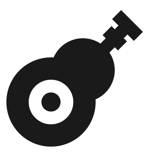 Guitar filled icon, filled style, from TDesign Icons